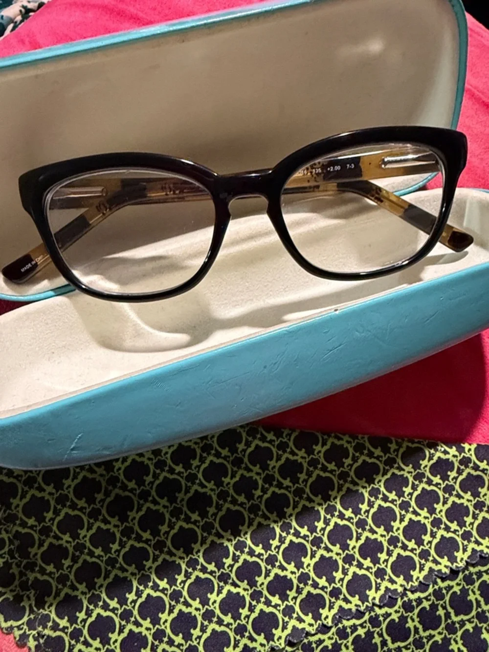 Kate Spade New York Tortoiseshell Reading Glasses - Brown & Black - Picture 2 of 8